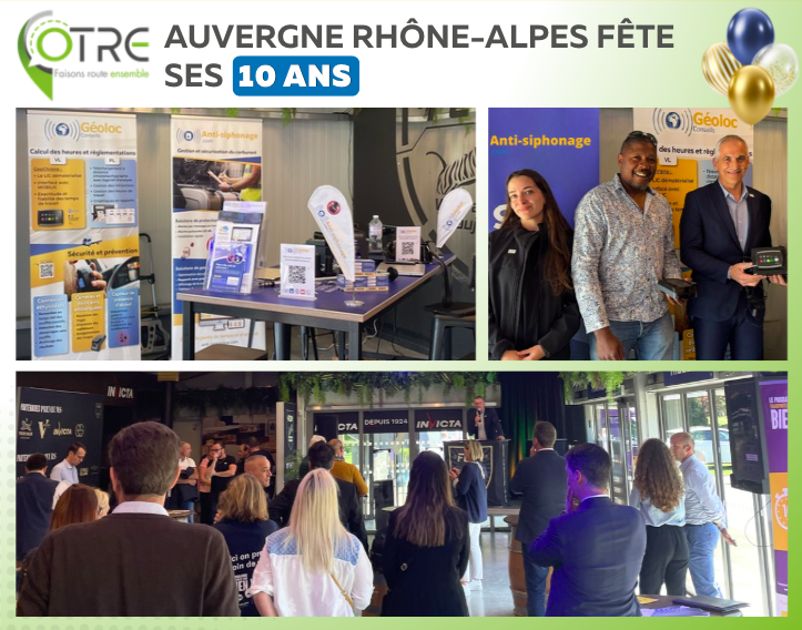 10 ANS DE L'OTRE Nous étions présent à l'évènement anniversaire de l'OTRE Auvergne Rhône-Alpes en tant que partenaire